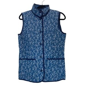 Lands' End Reversible Quilted‎ Vest women's size XS